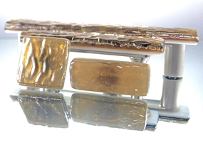Bronze Handmade Glass Knob and Pull Cabinet Hardware