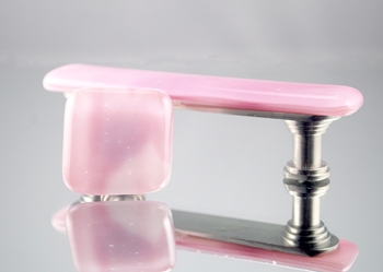 Pink Handmade Glass Cabinet Hardware 